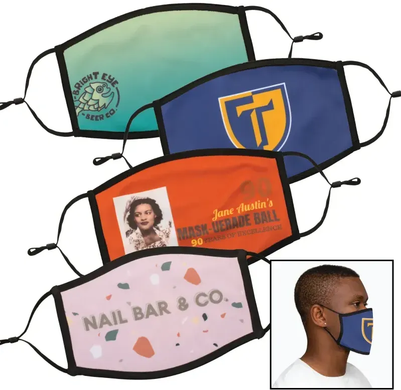 Custom Sublimation Face Mask - Large/XL