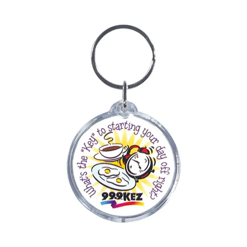 Full Color Round Acrylic Keytag (1 3/4")