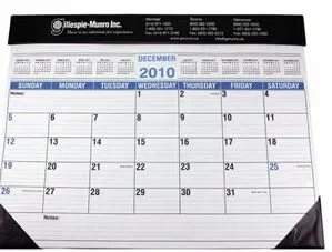 Full Size Desk Planner w/ Black Vinyl Trim