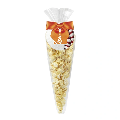 Game-Day Baseball Popcorn Cone Bags