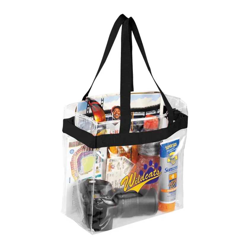 Customized Clear Stadium Tote - Game Day Edition