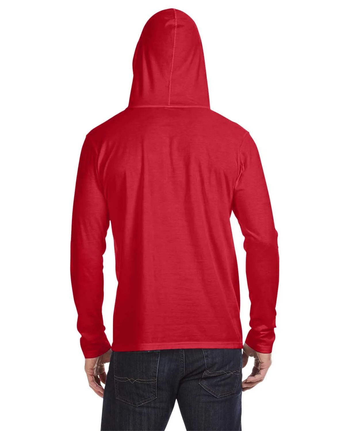 Gildan Adult Lightweight Long-Sleeve Hooded T-Shirt