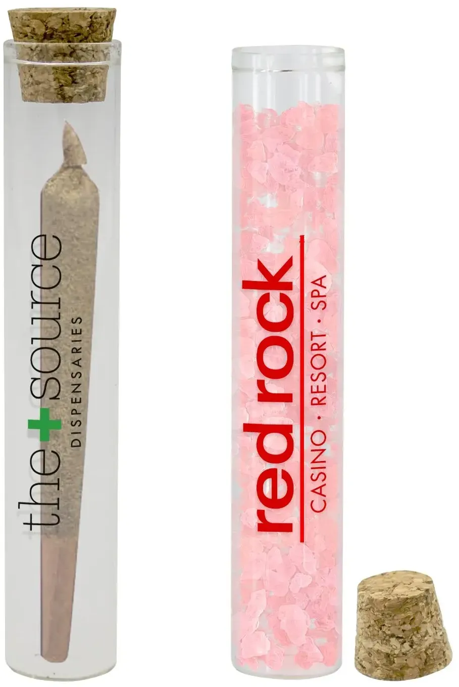 Personalized Glass Tube with Cork Stopper