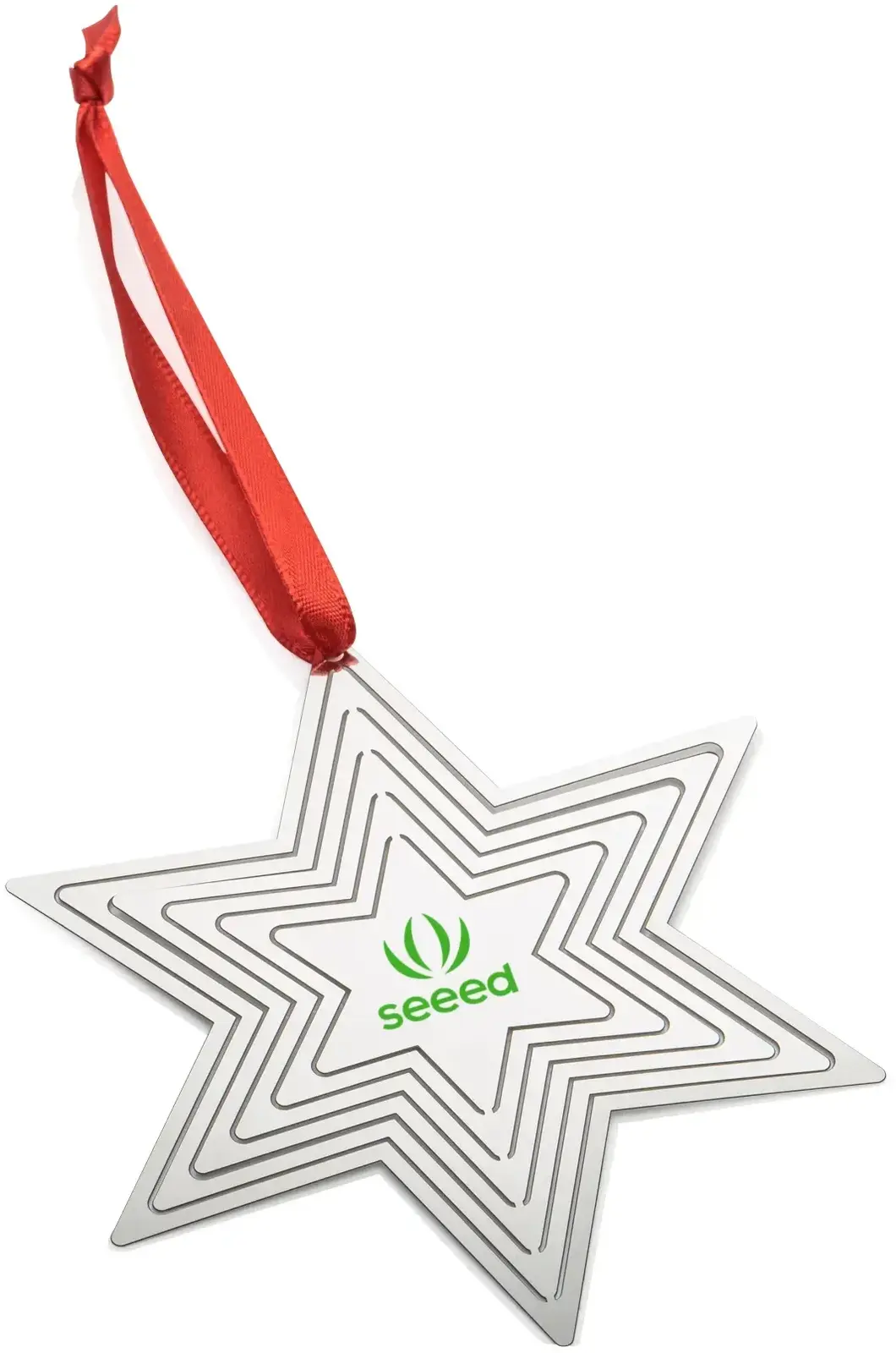 3D Glitter Star Pop-Out Holiday Ornament