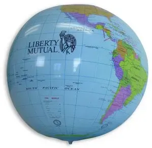 Personalized Globe Beach Ball