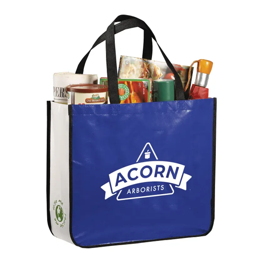 Custom Branded Glossy Non-Woven Shopper Tote