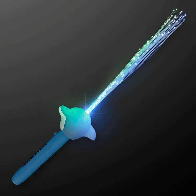 Glow Dolphin LED Fiber Optic Wand