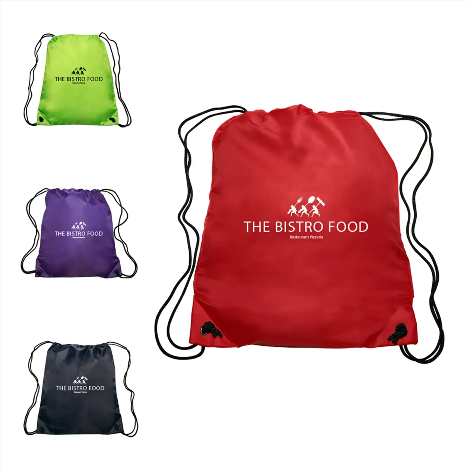 Custom GO-EZ Polyester Drawstring Backpack