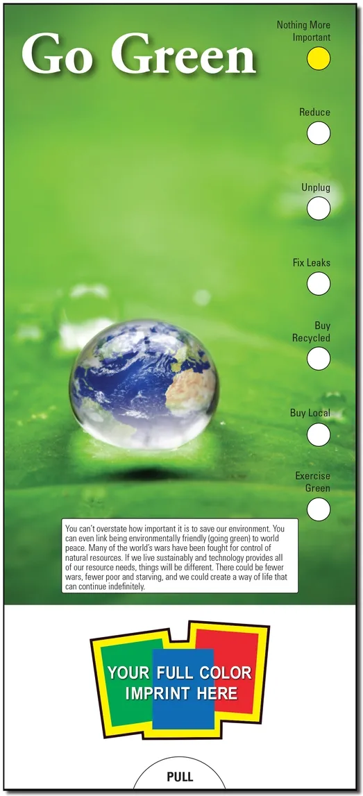 Promotional Go Green Slide Chart