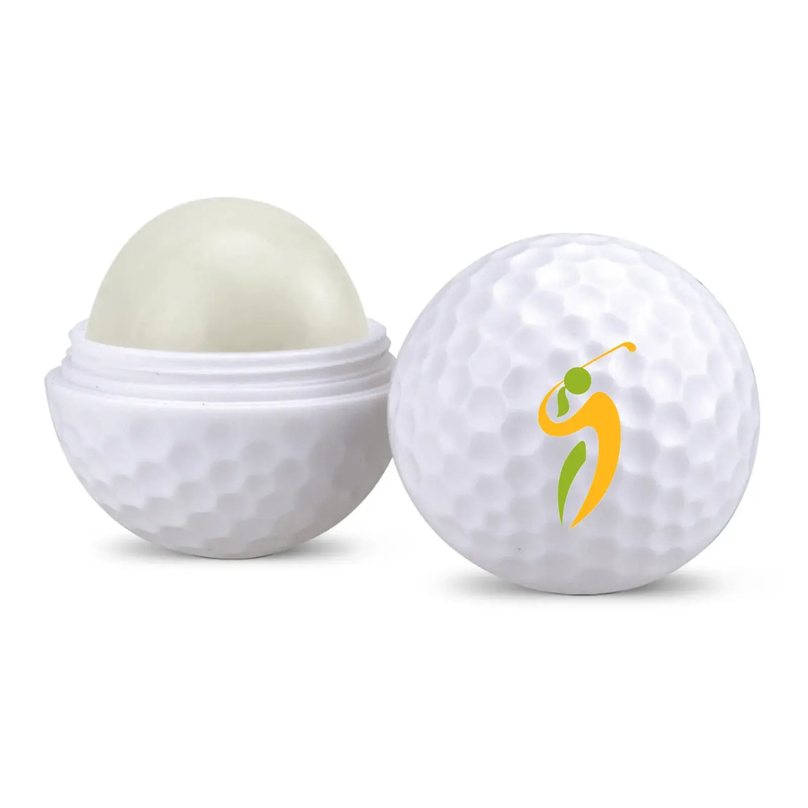 Golf Ball Shaped Lip Moisturizer Container