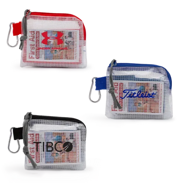 Golf Safety & First Aid Kit in a Zippered Clear Nylon Bag