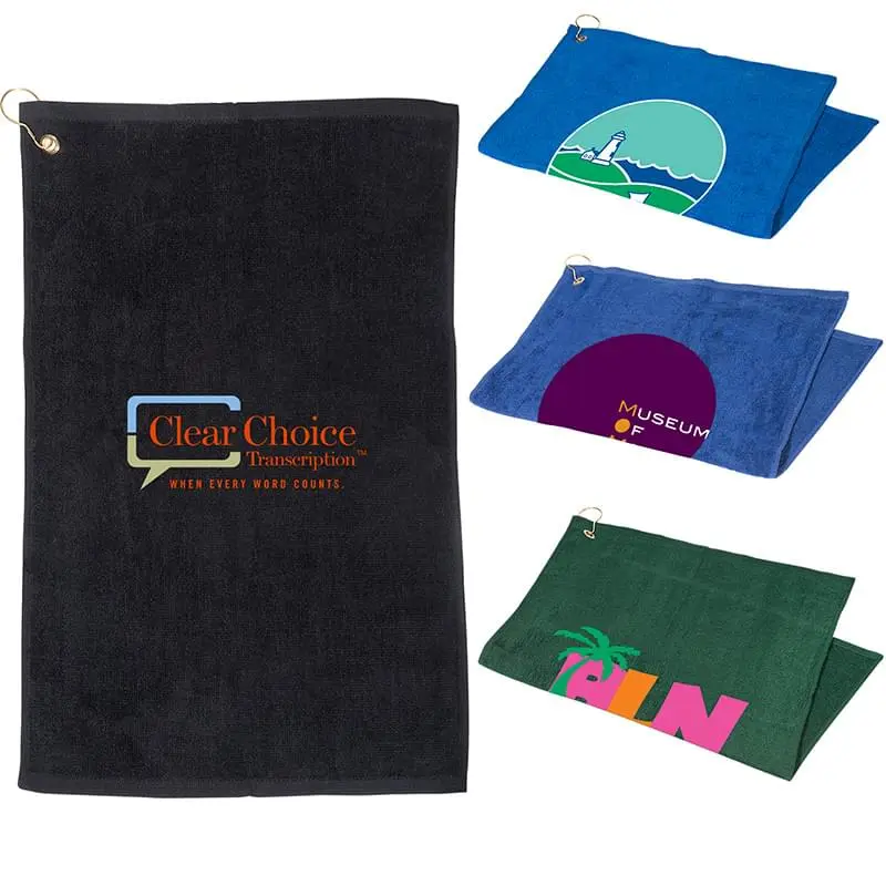 Golf Towel with Grommet and Hook (16" x 25")