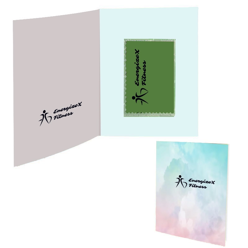 Greeting Card with Microfiber + PVC Pouch