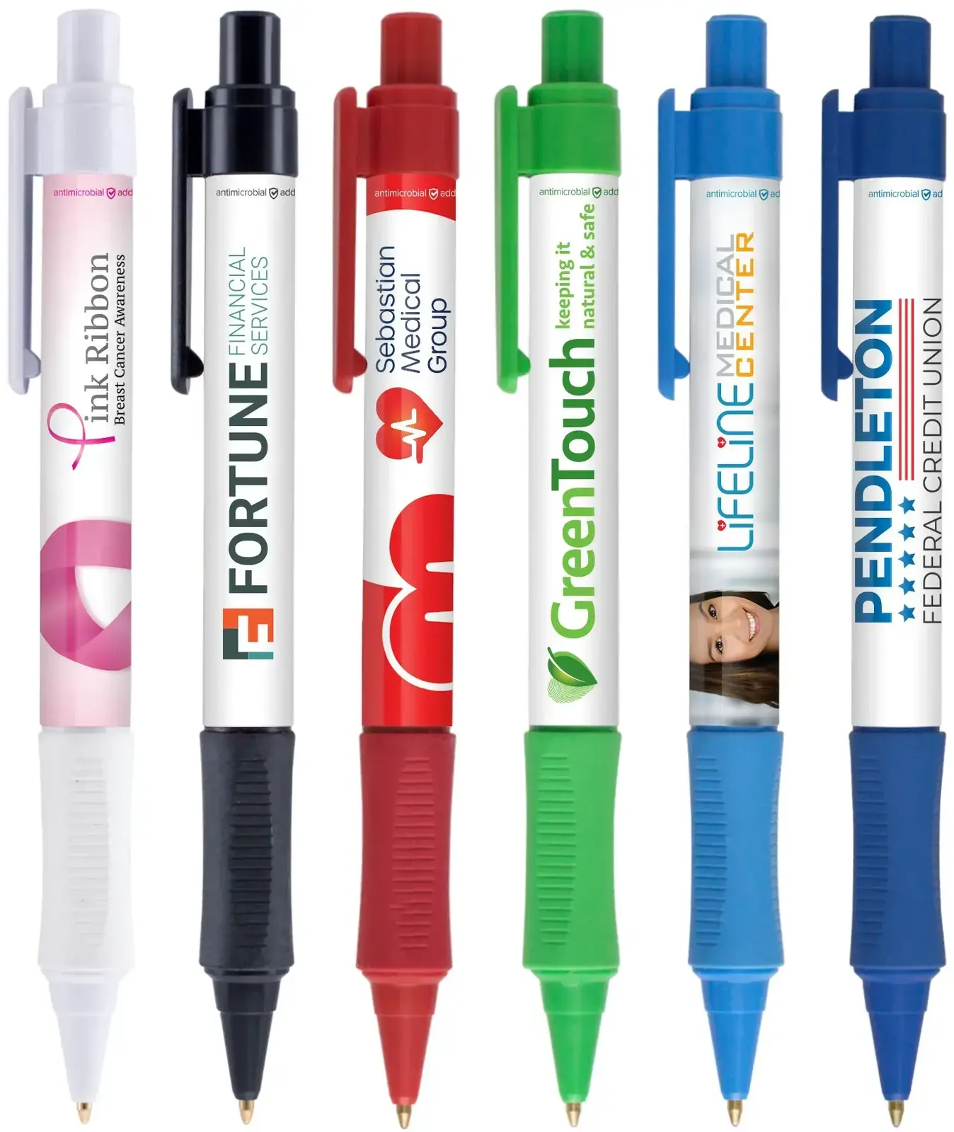 Antimicrobial Additive Grip Pen (Black Ink)