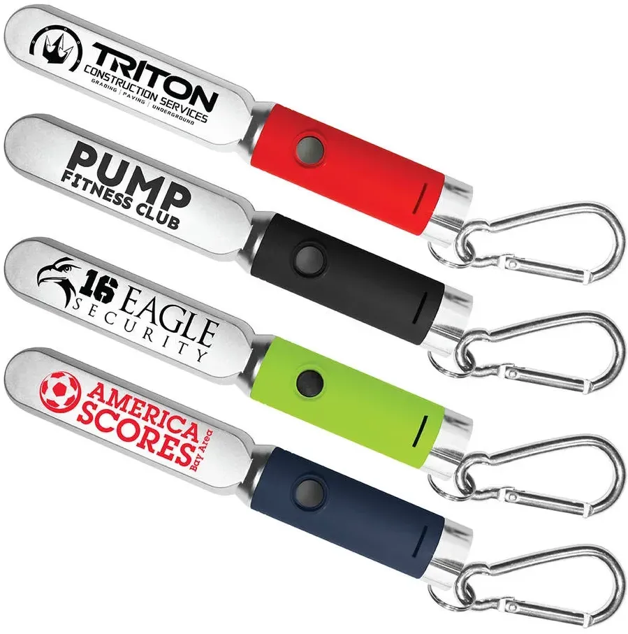 Halcyon Safety COB Carabiner Keychain Light - 60 Lumens, Colorful Matte Base, Portable & Durable