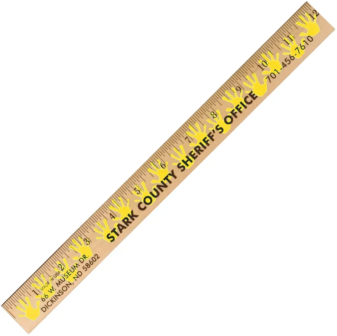 Custom Clear Lacquer Rulers with Logo, USA Supplier