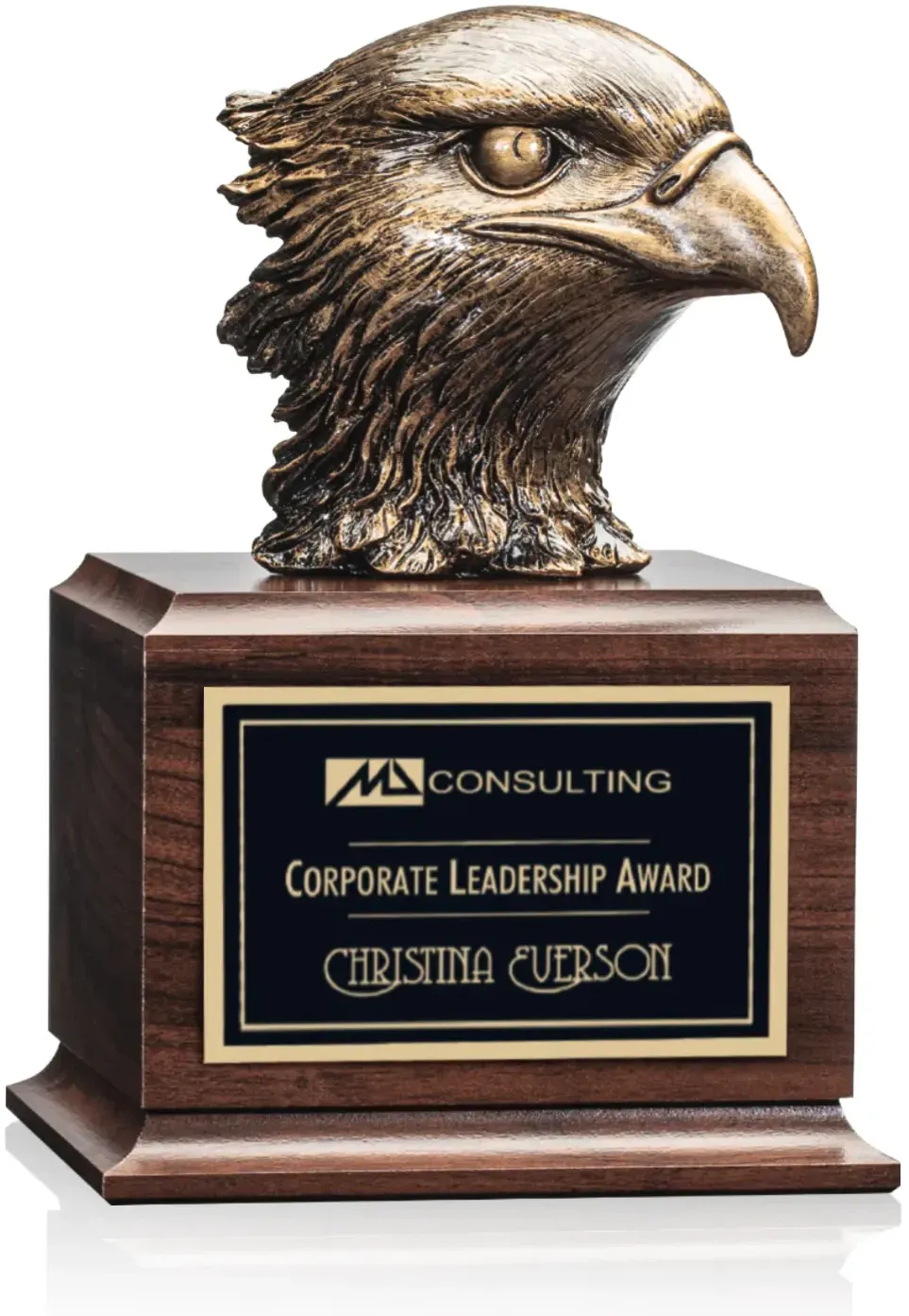 Gold/Silver Eagle Leadership Award with Custom Base