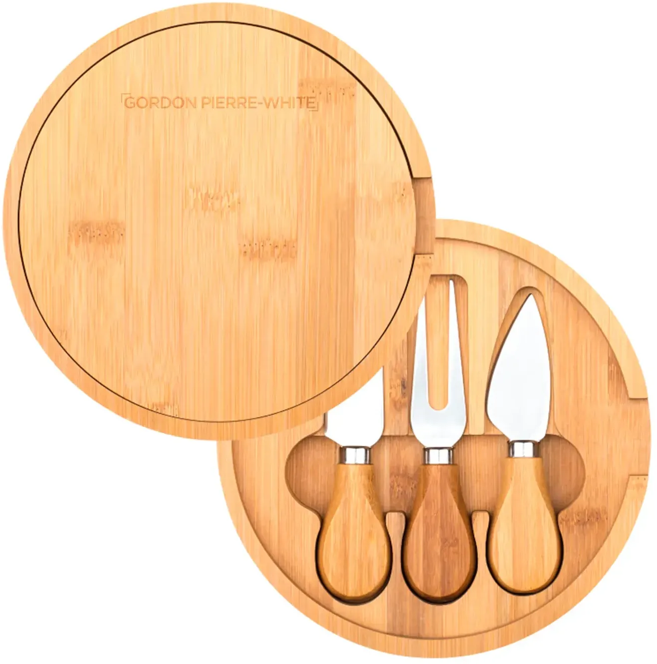 Branded Havarti Bamboo Cheese Board Set