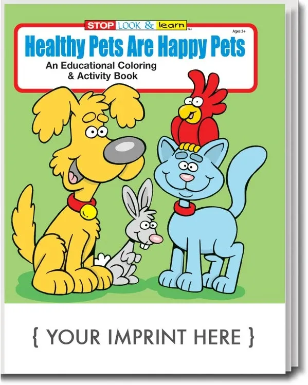 Healthy Pets Are Happy Pets Coloring Book
