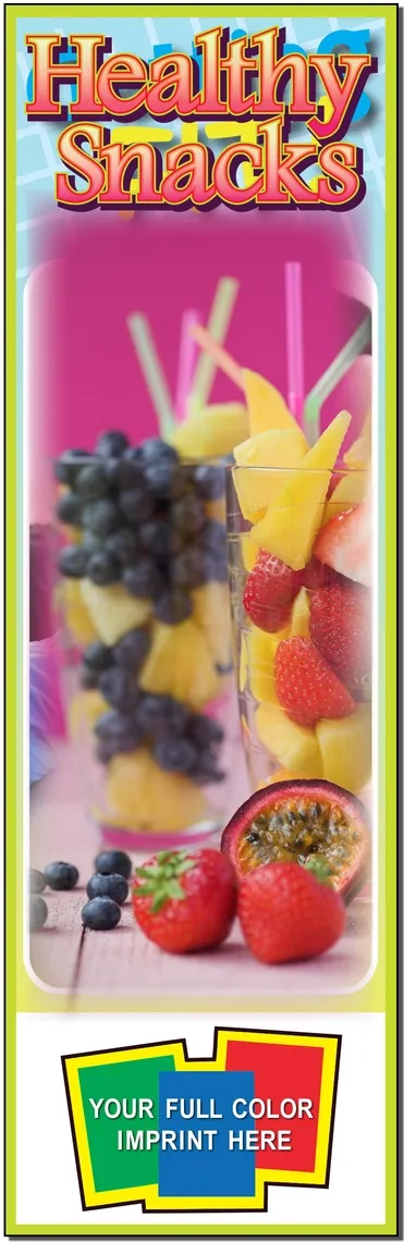 Personalized Healthy Snacks Bookmark