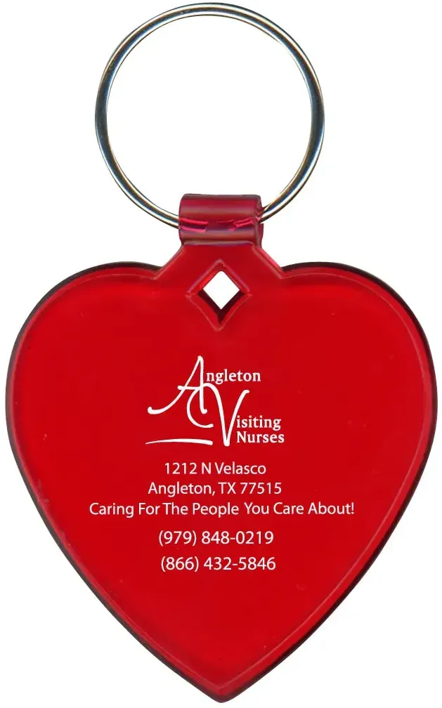 Customized Heart Key Ring