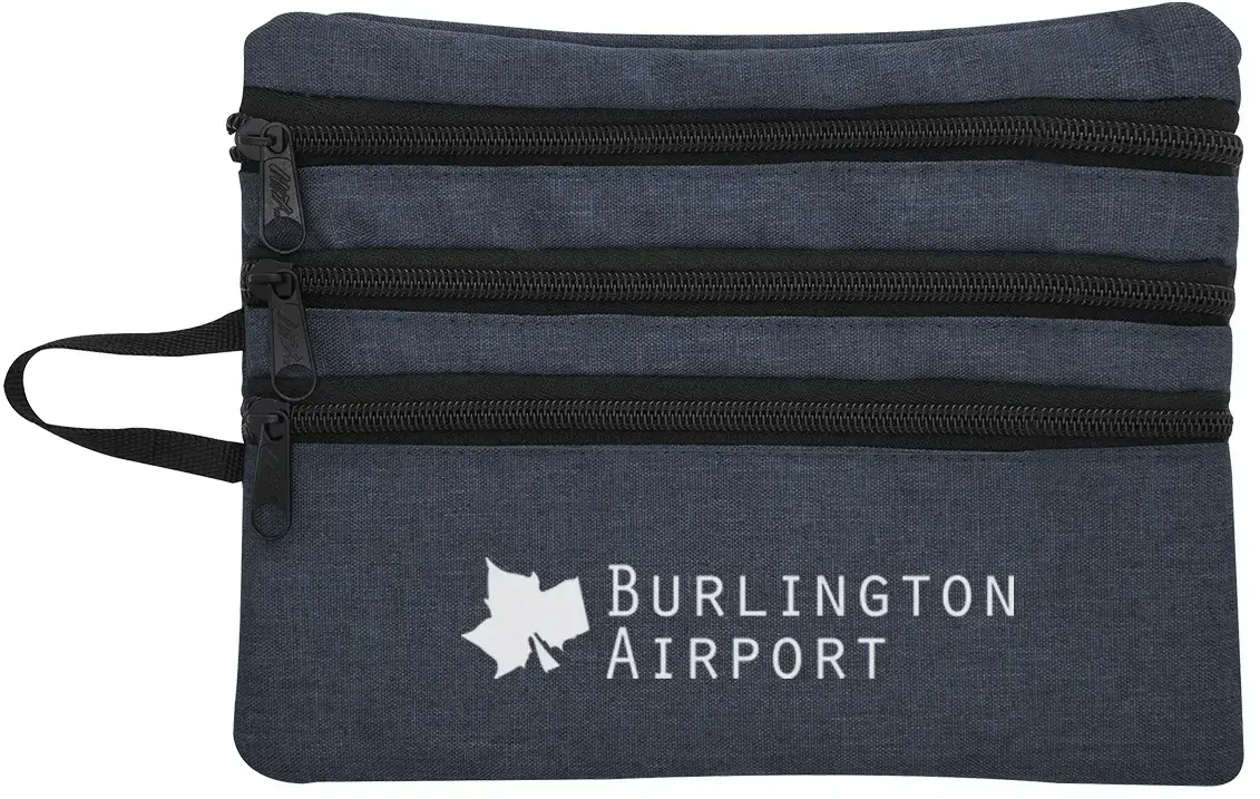 Heathered Tech Accessory Travel Bag