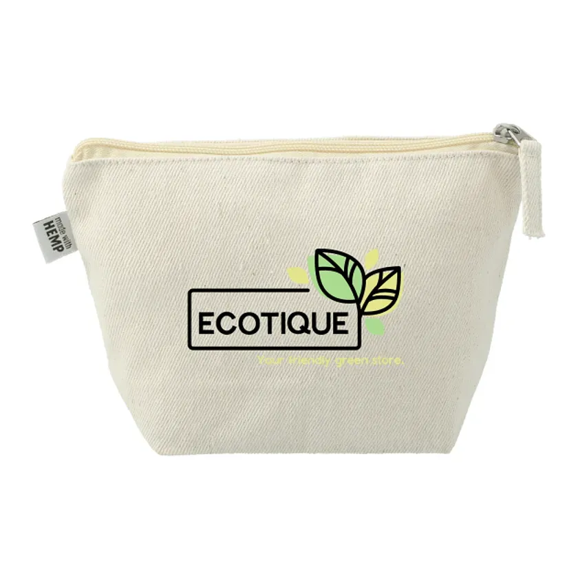 Personalized EcoSmart Hemp Cotton Pouch