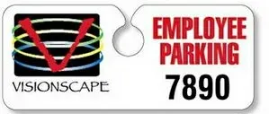 Hidden Hang Tag Parking Permit (.020" Deluxe Plastic 4-Color Process)