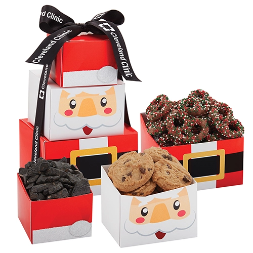 Holiday Mini Santa Tower Gift Set