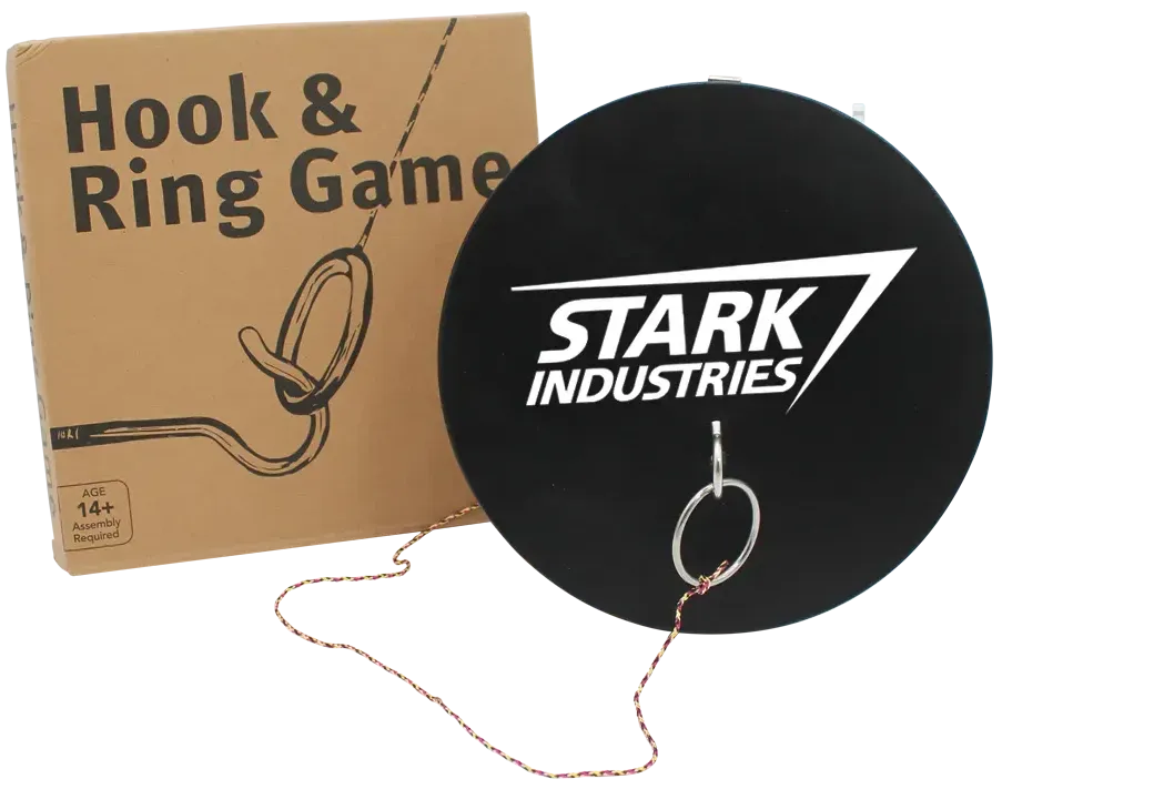 Indoor Hook & Ring Toss Game - Customizable Fun Family Activity