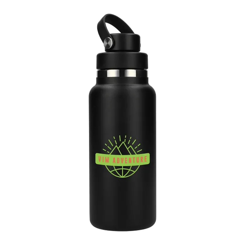 Custom Branded Hydro Flask Wide Mouth Bottle with Flex Chug Cap - 32oz