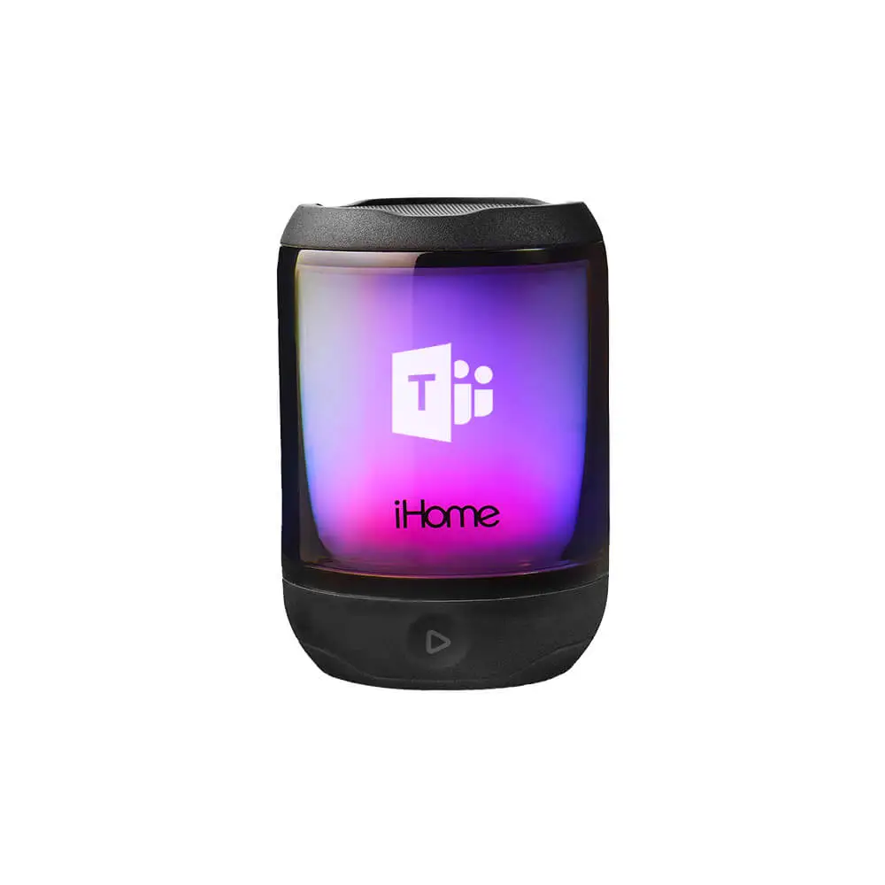 iHome PlayGlow Mini Waterproof Bluetooth Speaker with Color Changing Lights