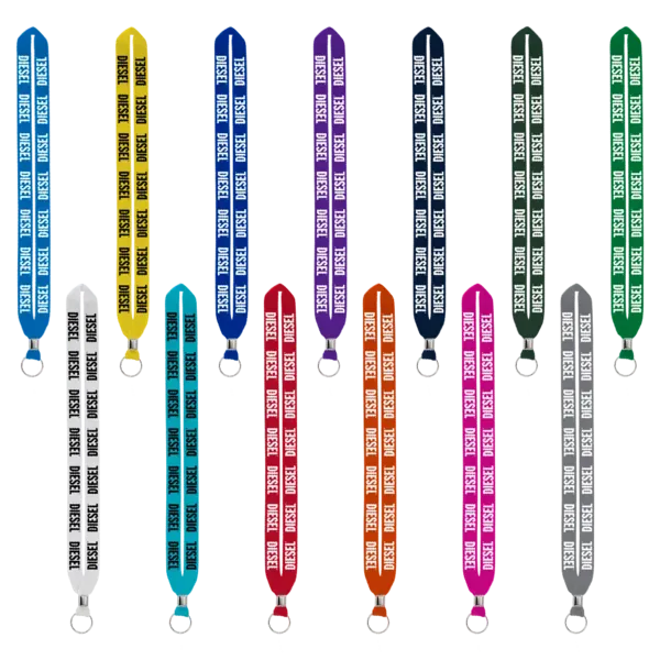 IMPORT Rush 3/4" Polyester Lanyard with Silver Crimp & Split-Ring