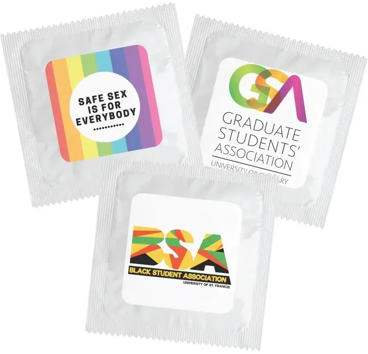Personalized Square Condom - Individual (4 Color Process Printing)
