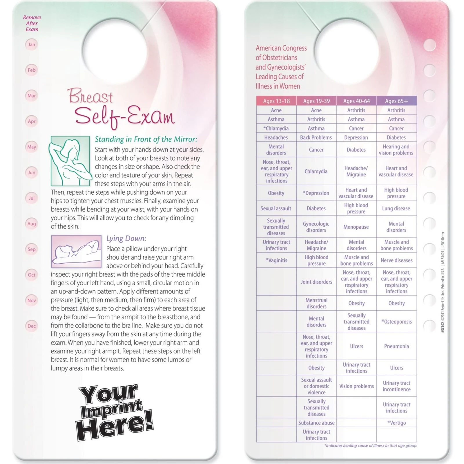 Informational Shower Cards