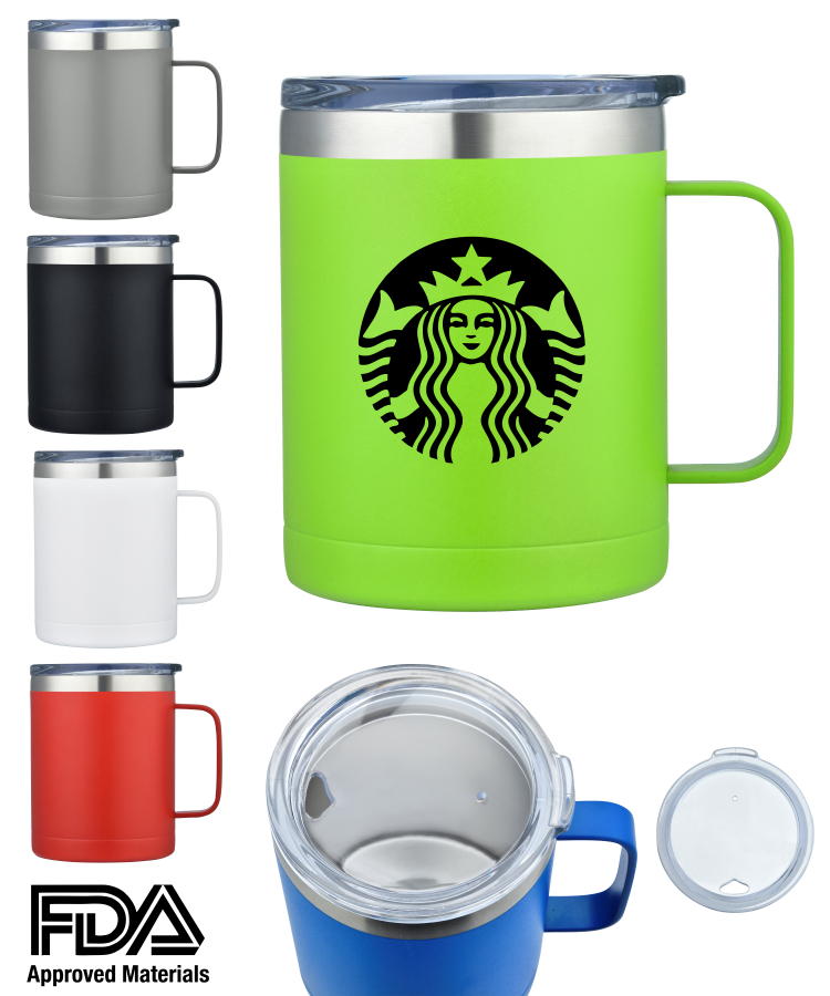 Insulated Stainless Steel Mug (14oz) - Powder Coated