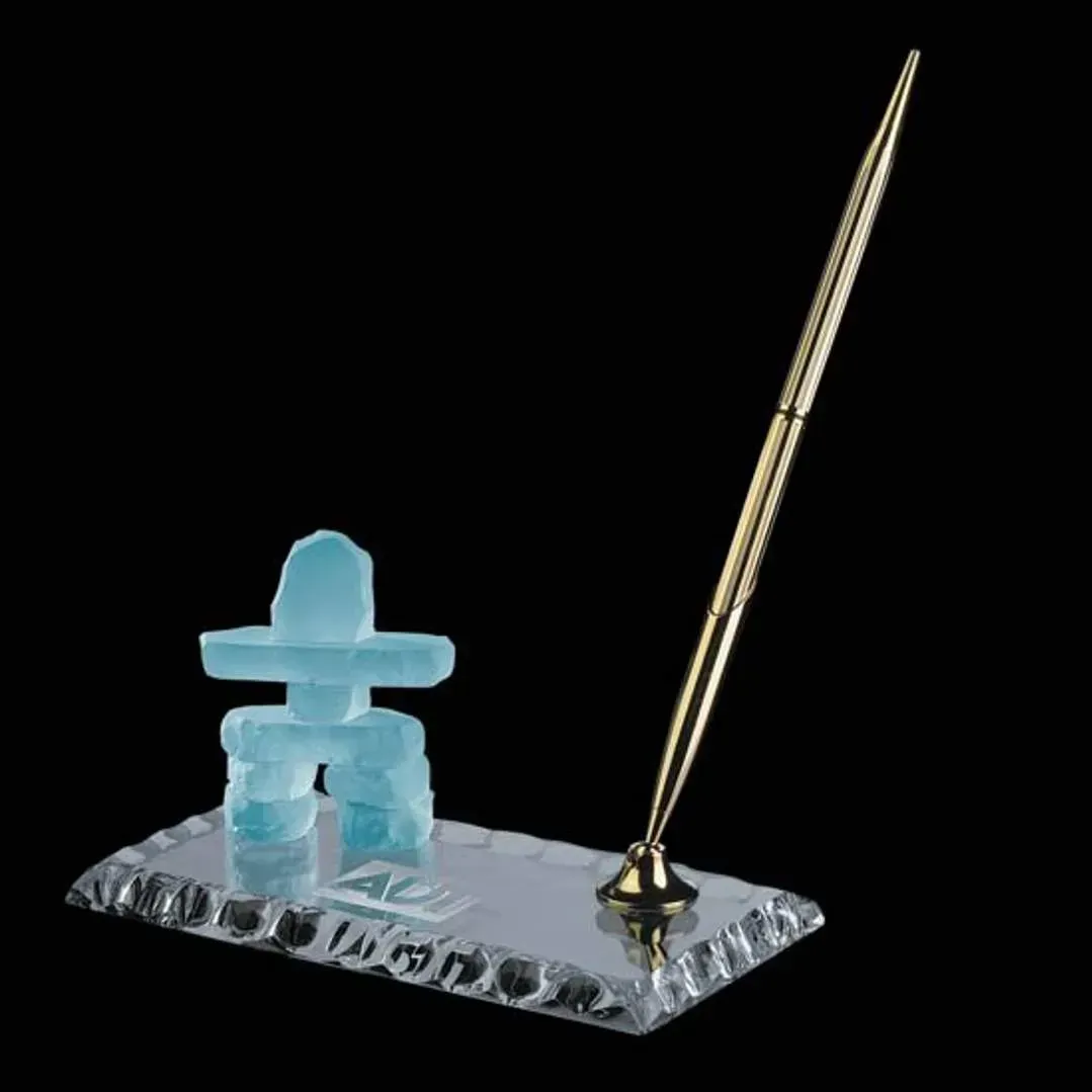 Custom Inukshuk Pen Holder - Promotional Product