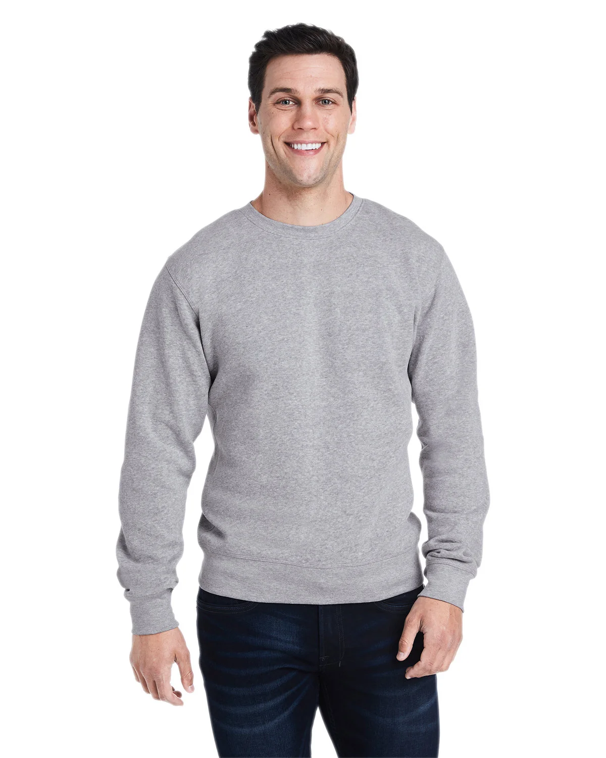 J America Adult Triblend Crewneck Sweatshirt