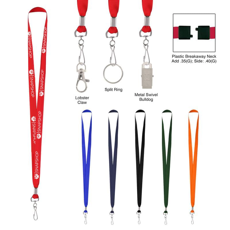 J-Hooked Polyester-Made Lanyard