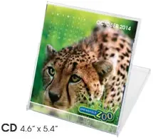 Jewel Case Desk Calendar - Custom Photos - CD