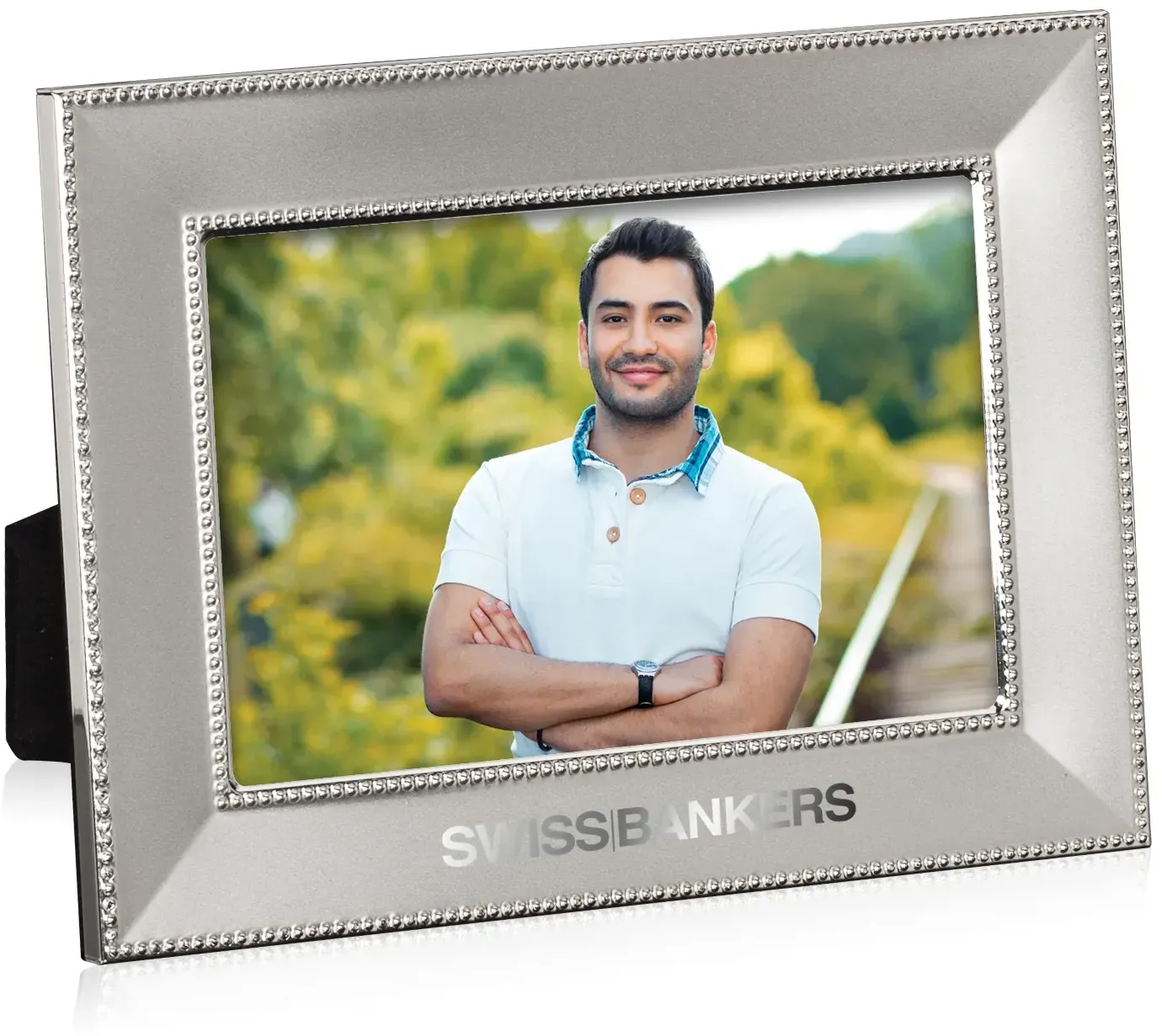 Elegant Custom Silver Photo Frame - Jimena