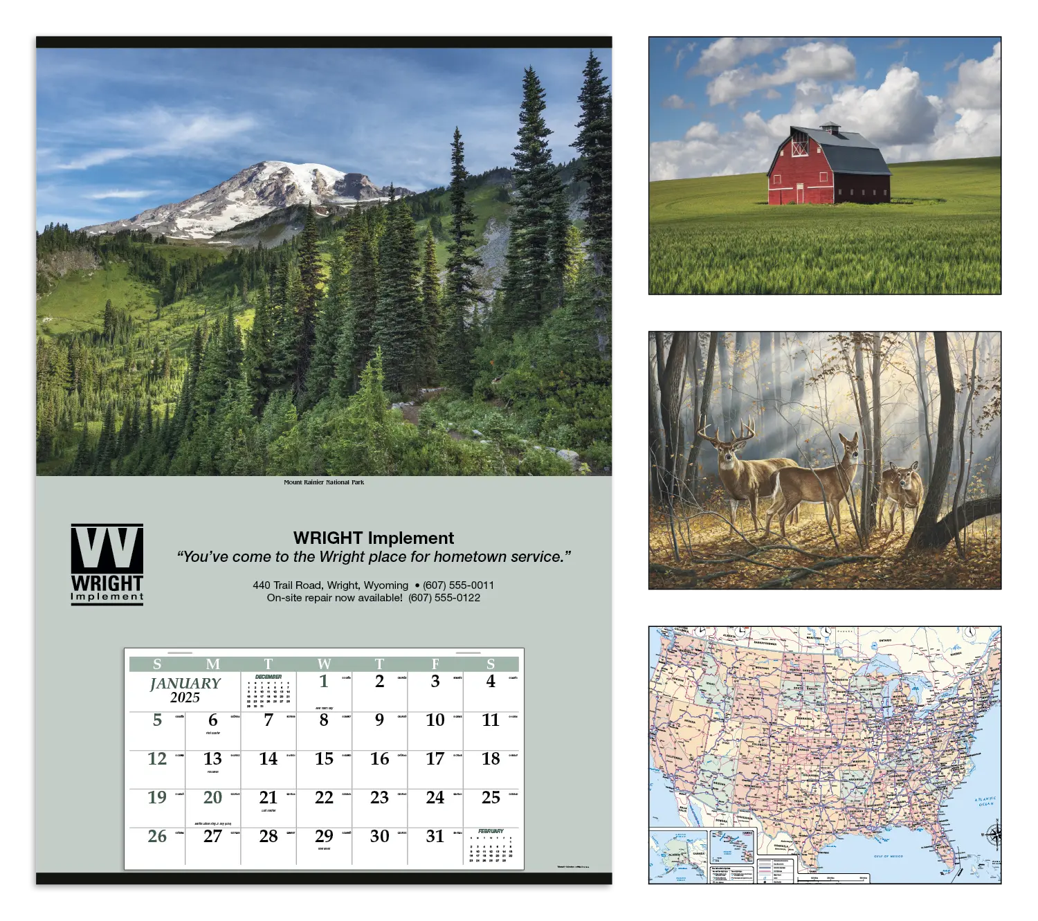 Jumbo Hanger 12 Month Calendar