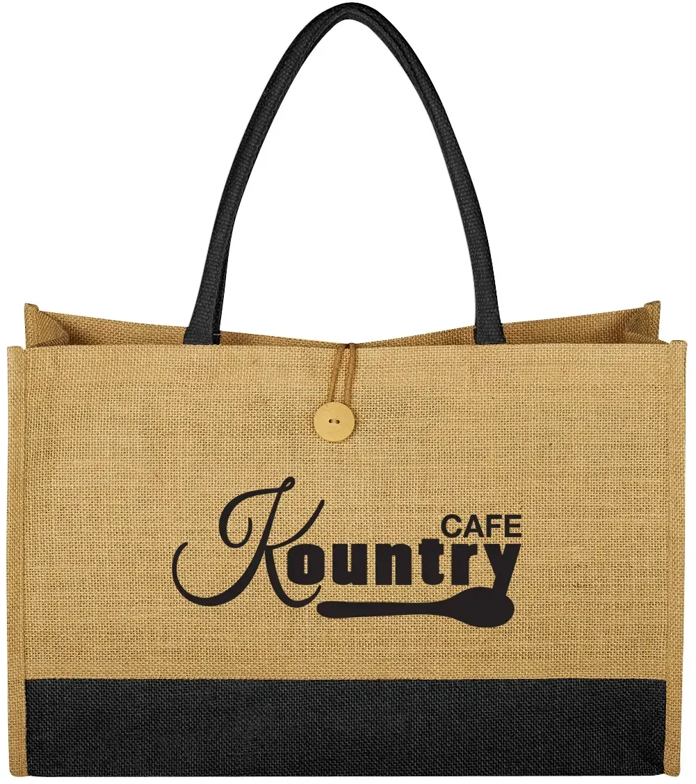 Jute Box Tote Bag