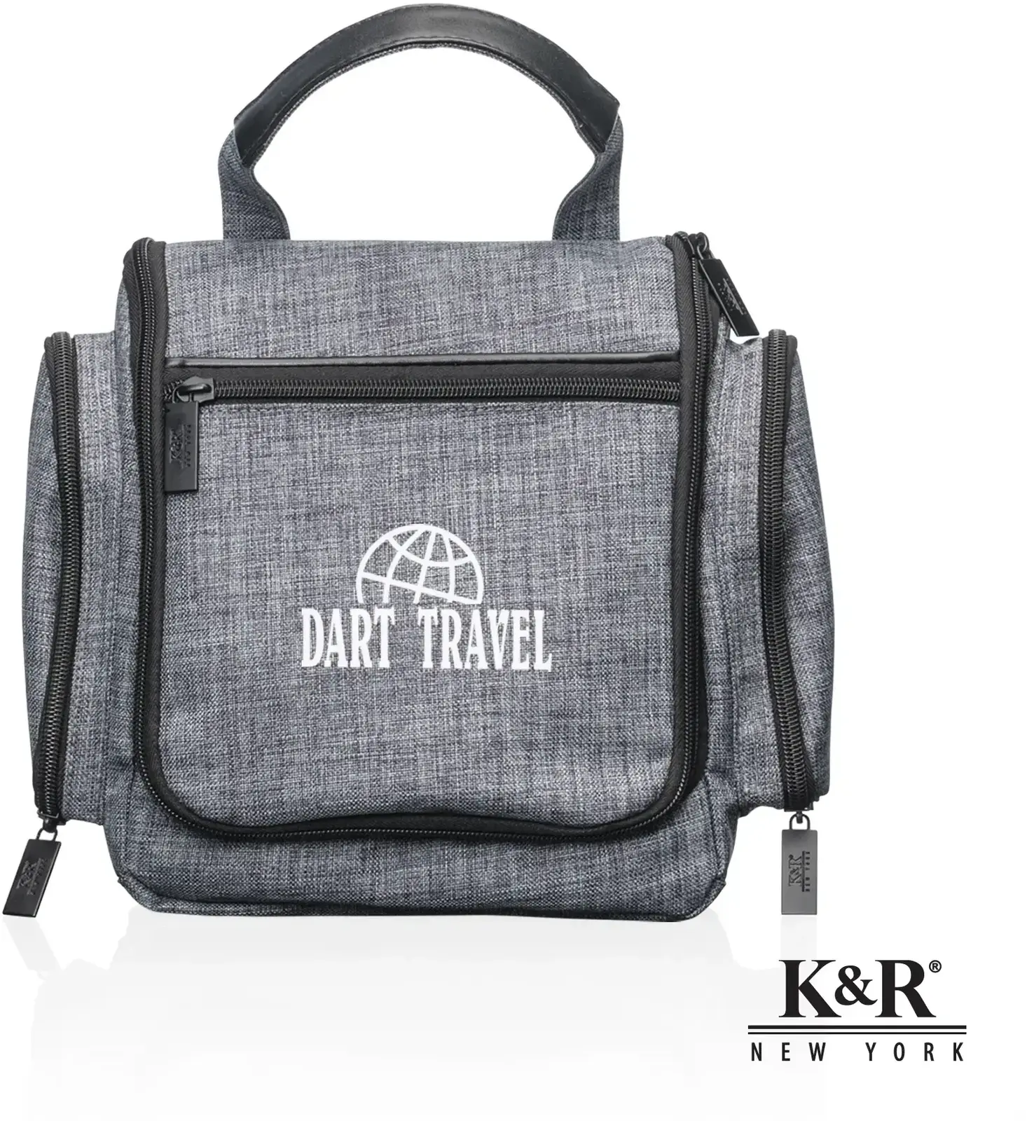 K&R NY™ Luxury Hanging Toiletry Bag with Compartments