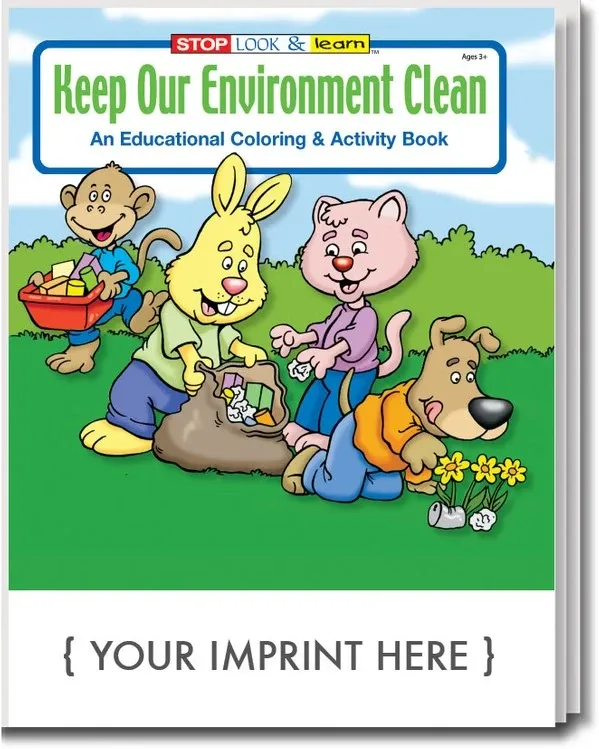 Keep Our Environment Clean Coloring Book