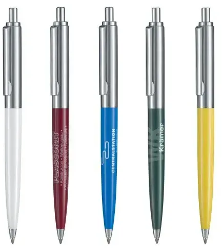 Custom Branded Knight Pen - Chrome Metal Barrel