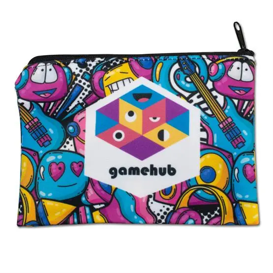 Knit Poly Sublimated Zippered Pouch