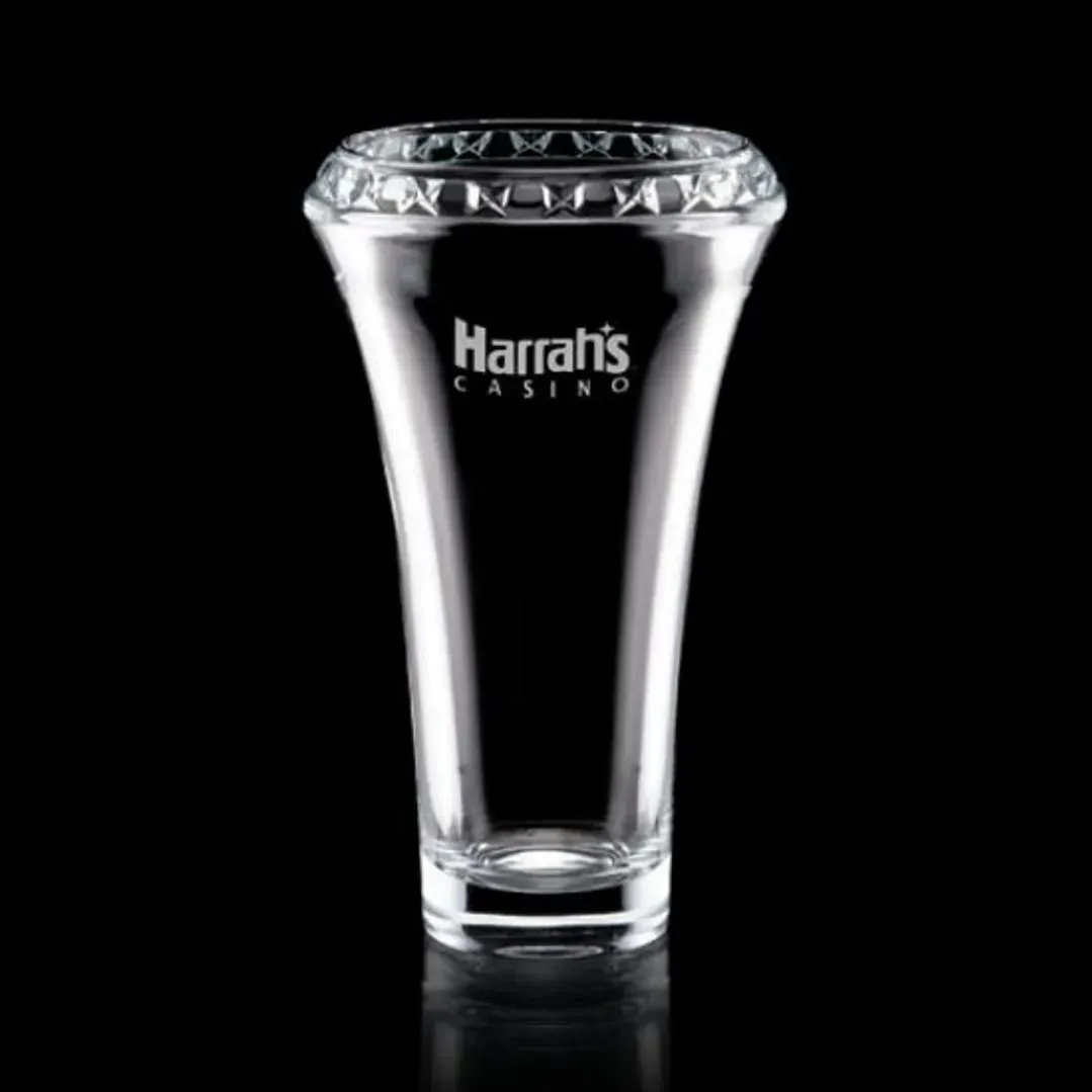 Custom Logo Crystal Vase for Business Promotions