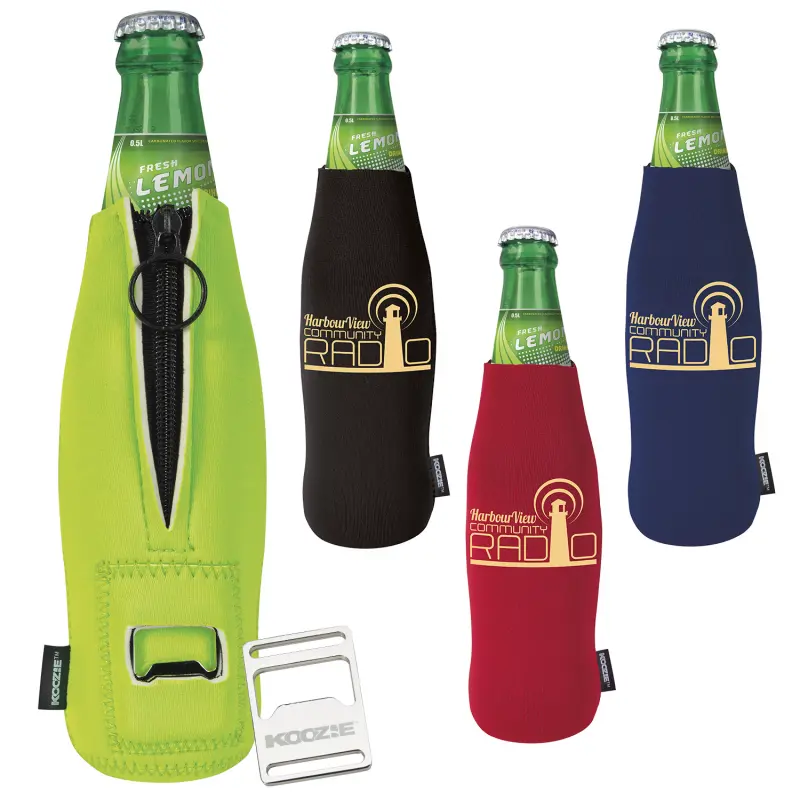 Custom Koozie® Bottle Kooler w/ Removable Bottle Opener