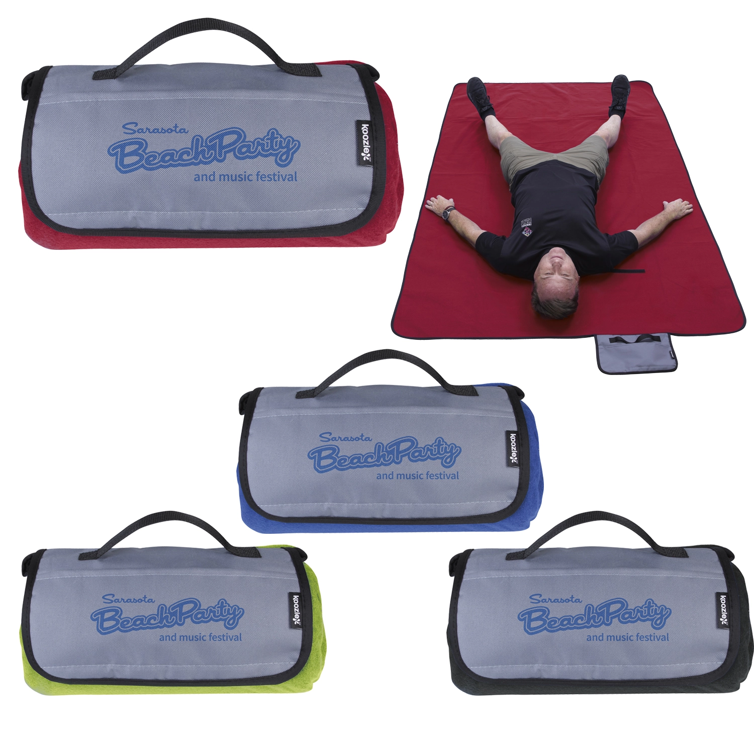 Custom Koozie® Jumbo Picnic Blanket